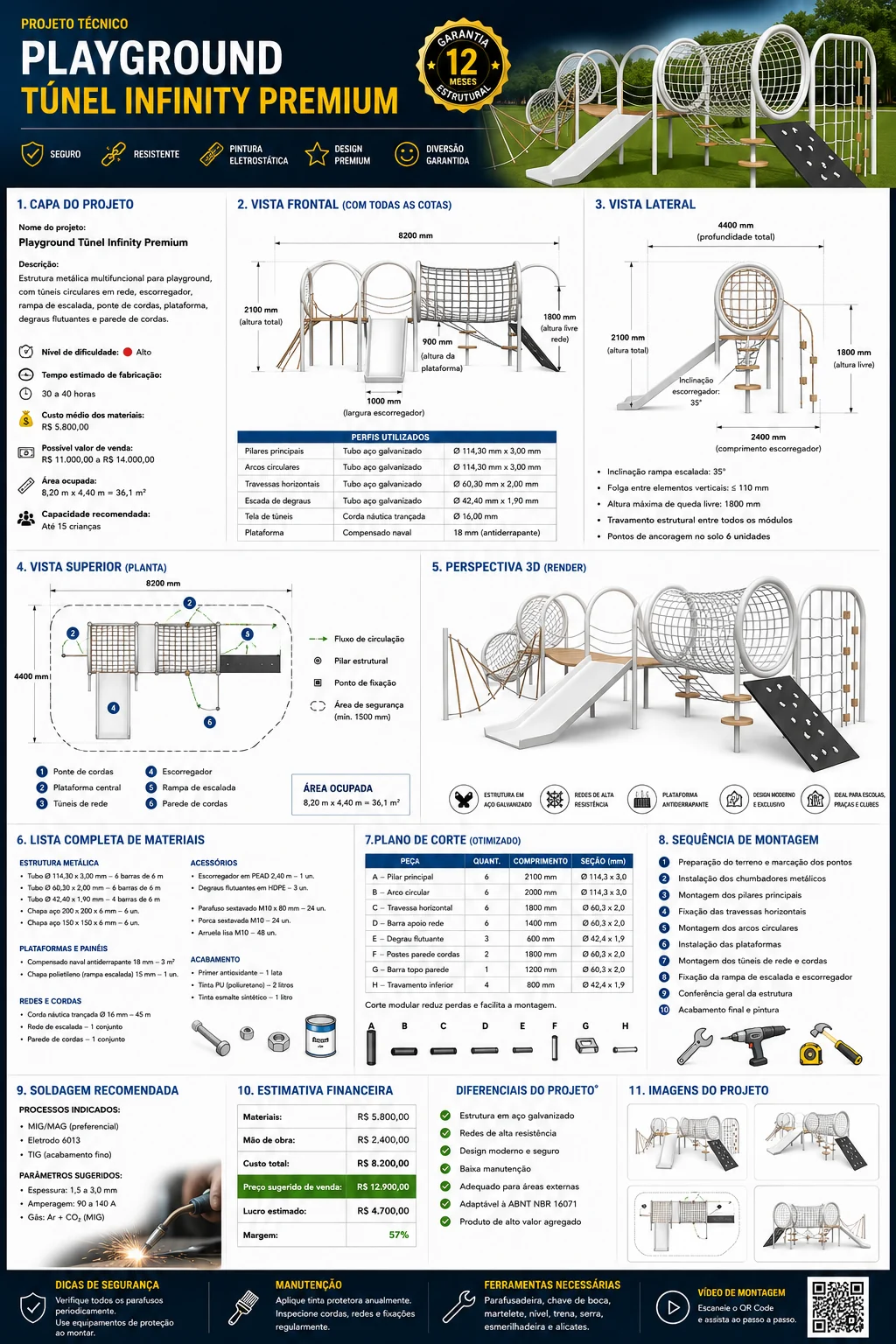 Playground Túnel Infinity Premium